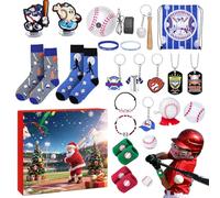 2025 Calendrier 'Avent Baseball Noël,24 Jours Décoration Sportive | Calendrier Compte À Rebours Avent Sportif - Pour Adolescents Joueurs Saison Rassemblements Familiaux