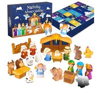 2025 Calendrier De Compte À Rebours - 2025 Petite Décoration D'Intérieur,Symboles Chrétiens Ornements De Table De Noël - Pour Chambre De Bambin Salon Salle De Classe Bureau Entrée Église