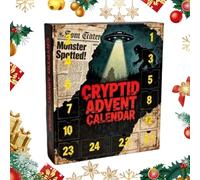 2025 Calendrier De Décompte | 2025 Pendentifs 2D De Cryptides,Figurines De Légendes De Collection Calendrier De Noël,Pour Salon Chambre Bureau Porte Fenêtre Étagère