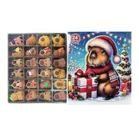 2025 Calendrier De L Avent,Figurines Capybara | Calendrier de l'Avent Noël 2025 Jouets - Pour Adultes Adolescents Salon Chambre Étagère Fête Entrée Décembre