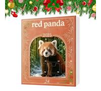 2025 Calendrier De L Raton Laveur, 2D Decoration D'Ornement En Acrylique | 24 Jours Calendrier De Compte À Rebours Ornements Animaux,Pour Arbre De Noël Famille Amis Fête De Vacances