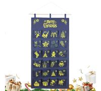 2025 Calendrier De L'Avent De Poche Pour Noël - Sac De Rangement De Noël Pour Décoration Murale,Calendrier De Compte À Rebours Mural Avec Sac De Stockage,Pour Bonbons Casse Croûte Bijoux Chocolat Séjo