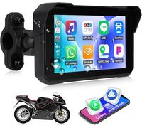 [2025] CAMECHO Carplay Moto Navi Display pour Moto, 5 Pouces HD IPS Touchscreen IP68 Waterproof Motorcycle Navigation Devices with Wireless Carplay Android Auto Bluetooth 5. 0