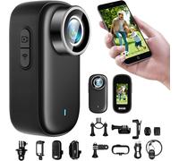 2025 Caméra Mini Sport 4K Wifi , Minicaméra D'Action Sportive Avec Écran 1.47 Pouce ¿ 150° Caméra Action , Miniature Étanche Caméra Casque Vélo Moto Pour Vélo Surf /Animaux Domestiques/Sports Extrême