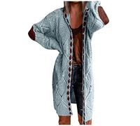 2025 Cardigan Femme Patchwork Cardigan à Manches Longues Karaté Ceinture Violet, bleu, 4XL