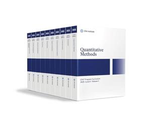2025 CFA Program Curriculum Level I: Quantitative Methods / Economics / Corporate Issuers / Financial Statement Analysis / Equity Investments / Fixed ... / Ethical and Professional Standards (1-10)