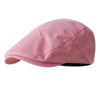2025 Chapeau De Journal Brodé avec Nœud pour Femmes, Chapeau De Taxi À La Mode, Gatsby, De Golf, Doux Et Mignon, Béret Décontracté(Rose Pink)
