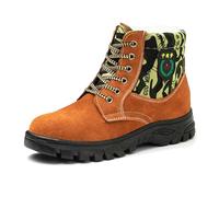 2025 Chaussures de travail d'hiver montantes pour homme - Ne se casse pas et ne perce pas - Bottes de travail - Bottes de neige pour homme - Pointure 44 - Noir, jaune, 44 EU