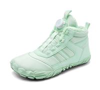 2025 Chaussures d'hiver à lacets épaisses décontractées pour homme Semelle souple Chaussures tendance pour papa Bottes de neige VTT Chaussures imperméables, Vert clair., 40 EU