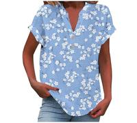 2025 Chemisier Femme Chic et Élégant Chemise Coton et Lin pour Femmes Col en V Bouton Manches Longues Tops Couleur Unie LâChe Respirant T-Shirts Grande Taille Pas Cher Casual Coton Lin Tunique Blouse