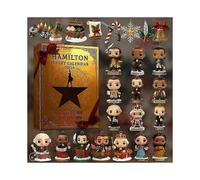 2025 Christmas Advent Calendar - 24 Days Countdown Calendar Alexander Hamilton 2D Acrylic Pendant Ornaments,Christmas Tree Decor Blind Box for Kids &