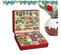 2025 Christmas Countdown Calendar Family Puzzles Game 24 Days Jigsaw for Kid Men Women Boys Girls Youth Teens Wife Husband Son Daughter