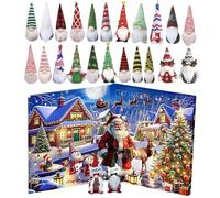 2025 Christmas gnomme aadventt calendar Gift, Collectible Dwarf Doll Figures, 24 Days Countdown To Christmas With Gnome-themed Pendants And Ornaments, Ideal Present For Boys, Girls, And Adults