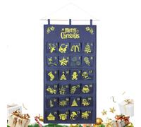 2025 Christmas Pocket Calendar - Calendrier Pockets Murd Suspendu, De Noël Calendriers Avec Poches, Décoration De Porte Murale | Candy Snack Chocolate Party Home Homeming Bedroom Nurse