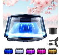 2025 Cloud Mist Car Diffuser - Auto On/Off, Premium Scenic Fragrance Car Freshener, Usb Rechargeable, 5 Ambient Light, 2 Adjustable Intelligent Modes (Cherry Blossom,1 Replace)