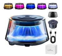 2025 Cloud Mist Car Diffuser, Smart Car Air Freshener, Long Lasting Automotive Air Fresheners, Auto On/Off, 5 Ambient Light, Adjustable Intensity, Usb Rechargeable (Tea)