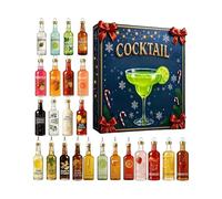2025 Cocktail Adventskalender - 2D Acryl-Dekoration 24 Tage Weihnachts