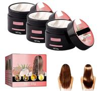 2025 Coconut Bomb Nourishing Hair Mask,Shinyhair Instant Keratin Hair Repair Mask,Natural Coconut Oil Hair Mask Silky Deep Conditioner for Dry Damaged Hair and Growth, for All Hair Types (3 Pcs)