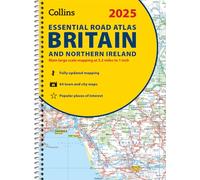 2025 Collins Essential Road Atlas Britain and Northern Ireland: A4 Spiral