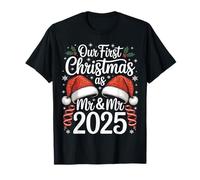 2025 Couple, Notre Premier Noël en Tant Que M. et M. Gay Pride LGBTQ T-Shirt