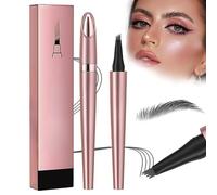 2025 - Crayon à sourcils magique - 3D - Étanche - Pour sourcils naturels - Avec 4 pointes - Gris