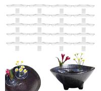2025 Creative Floating Floral Arrangement Holder, Clear Acrylic Floating Flower Bowl Stem Holder, Floating Flower Holder for Bowls/Fish Tanks (20PCS, L)