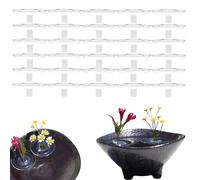 2025 Creative Floating Floral Arrangement Holder, Clear Acrylic Floating Flower Bowl Stem Holder, Floating Flower Holder for Bowls/Fish Tanks (30PCS, L)