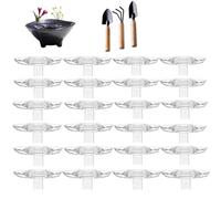 2025 Creative Floating Floral Arrangement Holder, Clear Acrylic Floating Flower Bowl Stem Holder, Hydroponic Floral Fixation Holders Insert, for Bowls/Fish Tanks Fixation Decoration (20PCS,L)