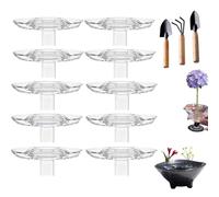 2025 Creative Floating Floral Arrangement Holder, Clear Acrylic Floating Flower Bowl Stem Holder, Hydroponic Floral Fixation Holders Insert, for Bowls/Fish Tanks Fixation Decoration (10PCS,S)