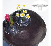 2025 Creative Floating Floral Arrangement Holder, Floating Flower Holder for Water, DIY Clear Acrylic Flower Bowl Stem Holder for Bowls/Fish Tanks (10Pcs-Small)