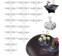 2025 Creative Floating Floral Arrangement Holder, Innovative Floating Flower Display Stand, Modern Float Vase Pedestal Stand, 10/20/30 Pcs DIY Clear Acrylic Flower Bowl Stem Holder (Small,20Pcs)