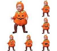 2025 Deguisement Citrouille Bebe Unisexe Ensemble Citrouille Mignon 2 Pièces Deguisement Citrouille Bebe Tenue Pour Bébé Unisexe 0-24 Mois