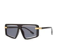 2025 Designer Hommes et Femmes Party Net Celebrity Lunettes de soleil d'extérieur Vacances Street Shooting Live Decoration Lunettes (couleur : B, taille : moyenne) (C)