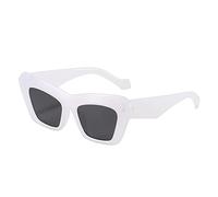 2025 Designer Triangle Cat Eye net Lunettes de soleil Hip Hop rouges pour hommes et femmes (couleur : D, taille : moyen)