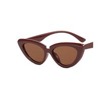 2025 Designer Triangle Cat Eye Retro Small Frame Hip Hop Lunettes de soleil pour hommes et femmes (couleur : E, taille : 1)