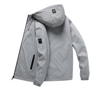 2025 Doudoune pour homme automne et hiver Épais à l'intérieur et à l'extérieur pour porter un manteau en duvet blanc froid Costume homme moderne, gris, 5XL