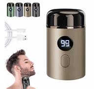 2025 Easy Trim Rasoir, Easy Trim Pro 2.0, Easy Trim Rasoir Partie Intime Homme, Mini Rasoir Electrique Homme, éTanche Wet & Dry Sans Fil Avec éCran Le D (Or)