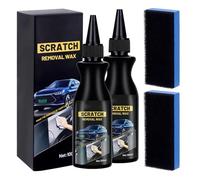 2025 Efface Rayure Voiture, Car Scratch Remover, Dissolvant de Rayure de Voiture, Crème de Réparation de Rayures de Voiture, Efface Rayures Anti-Rayures Pâte Réparation, avec l'éponge, 100 ml* 2 Pcs