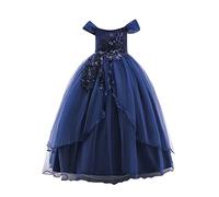 2025 Enfant Fille Robe de Princesse Bowknots Tulle sans Manches Anniversaire Noeud Papillon Robe pour La Fête Robes Formelle Fête D'anniversaire Mariage Demoiselle D'honneur Fille Âge pour 5-14 Ans