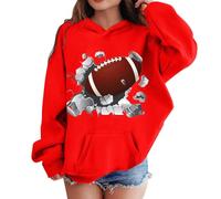 2025 Enfant Super Bowls Football Fans Adolescents Sweatshirt Joueur Sport Rétro Enfants Garçons Filles Rugby Pull à Capuche Sweatshirt Barboteuse Ensemble Filles