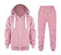 2025 Enfants Décontracté Couleur Unie Manches Longues Sweat à Capuche Pull Survêtement Jogging Pantalon de Jogging 2 Pièces Ensemble de Survêtement à Volants Body