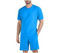 2025 Ensemble Survetement Homme ete Short Tee Shirt Vacances Plage Costumes Tracksuit LéGèRes et Respirantes Chemises Manches Courtes 2 Pièces Ensemble T-Shirts et Shorts Hommes Cadeau Pas Cher