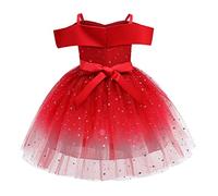 2025 Fille Robe de Soirée Sequins Bowknots Tulle sans Manches Anniversaire Noeud Papillon Robe pour La Fête Robes Formelle Fête D'anniversaire Mariage Demoiselle D'honneur Fille Âge pour 3-10 Ans