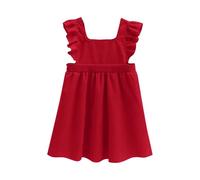 2025 Fille Robe Élégante Tutu Robes Maxi pour Filles Printemps sans Manches Enfant Filles Bretelles Robe Danse Fête Princesse Robes Vêtements Pull Torsadé Gilet Dress 2-10 Ans Pas Cher