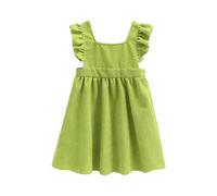 2025 Fille Robe Élégante Tutu Robes Maxi pour Filles Printemps sans Manches Enfant Filles Bretelles Robe Danse Fête Princesse Robes Vêtements Pull Torsadé Gilet Dress 2-10 Ans Pas Cher