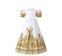 2025 Filles Robes de Princesse Tulle Manches Courtes Robe d'anniversaire Ceremonie Mariage Fête Robe de Fille Dress Été Jupe Fille de Princesse Robes Soiree Princesse pour La Fête Anniversaire