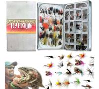 2025 Fly Fishing Advent Calendar - Handmade Flies + Waterproof Fly Box, Daily Surprises for Anglers with 24PCS Fly Lures Hooks, Christmas Countdown Gift (1pcs)