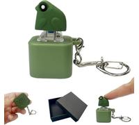 2025 Frog Croaking Fidget Toy, Rechargeable Quacking Duck Keychain, Stress Reliever with Colorful Lights, Satisfying Click Sounds, Fun & Portable Anxiety Relief, Bag Pendant