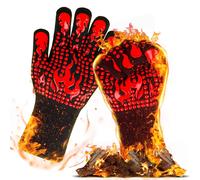 2025 Gants de barbecue, gants de cuisine, résistants à la chaleur jusqu'à 800 °C, pour intérieure et extérieure