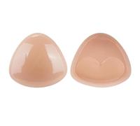 2025-Generisch Inserts de soutien-gorge adhésifs double auto-rembourrés pour femmes avec petite poitrine Coussinet push-up en silicone et lingerie, beige, taille unique
